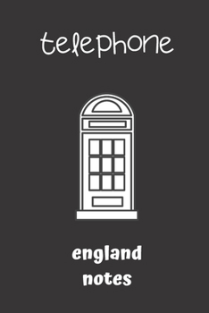 Paperback telephone england notes: small lined England Notebook / Travel Journal to write in (6'' x 9'') 120 pages Book