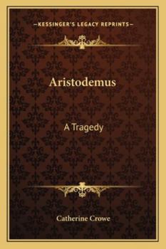 Paperback Aristodemus: A Tragedy Book