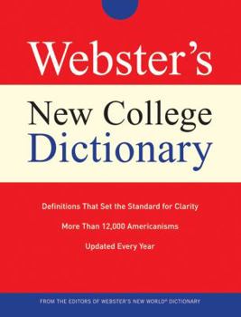 Hardcover Webster's New College Dictionary (Custom) Book