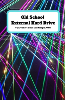 Paperback Old School External Hard Drive Book