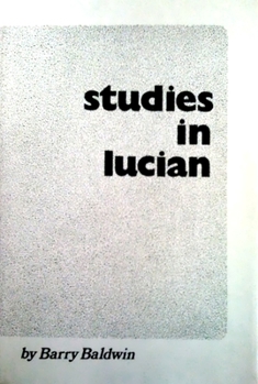 Paperback Studies in Lucian Book
