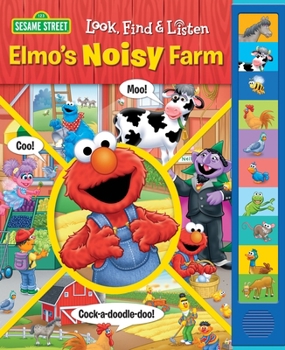 Board book Sesame Street: Elmo's Noisy Farm Look, Find and Listen [With Battery] Book