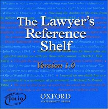 Audio CD The Lawyer's Reference Shelf: Containing the Dictionary of Modern Legal Usage, 2nd Edition and the Oxford Dictionary of American Legal Quotations Book
