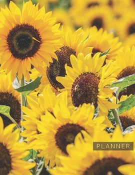 Planner: Sunflower 2 Year Weekly Planning Organizer | 2020 - 2021 | January 20 - December 21 | Writing Notebook | Productive Datebook Calendar Schedule | Plan Days, Set Goals & Get Stuff Done