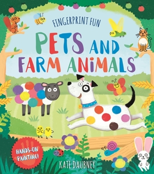 Paperback Fingerprint Fun: Pets and Farm Animals Book