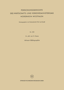 Paperback Infrarot-Bibliographie [German] Book