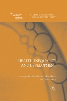 Paperback Health Inequality and Development Book