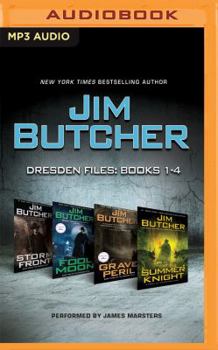 MP3 CD Jim Butcher: Dresden Files, Books 1-4: Storm Front, Fool Moon, Grave Peril, Summer Knight Book
