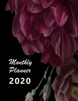 Paperback Monthly planner 2020: Large. Month on 2 pages. Incl. 2020 Calendar, Important dates section and Notes pages. 8.5" x 11.0" (Letter size). (Gr Book