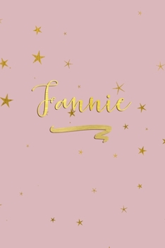 Fannie: Personalized Journal to Write In | Rose Gold Line Journal
