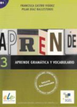 Paperback Aprende gramática y vocabulario 3 [Spanish] Book