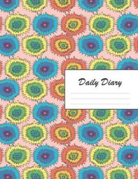 Paperback Daily Diary: Blank 2020 Journal Entry Writing Paper for Each Day of the Year - Tie Dye Abstract - January 20 - December 20 - 366 Da Book