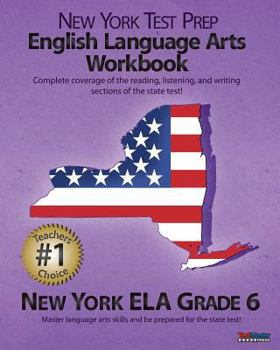 Paperback New York Test Prep English Language Arts, New York Ela, Grade 6 Book