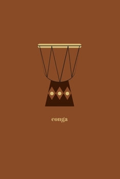 Conga: Minimal Design Lined Practice Journal 6” x 9” 120 pages