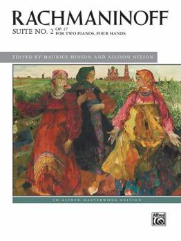 Paperback Rachmaninoff -- Suite No. 2, Op. 17: For Two Pianos, Four Hands Book