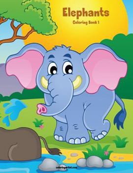 Paperback Elephants Coloring Book 1 Book