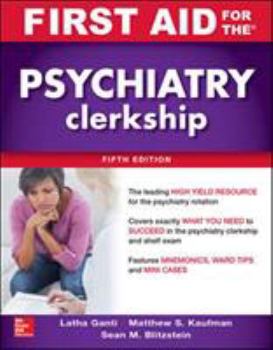 Paperback First Aid for the Psychiatry Clerkship, Fifth Edition Book