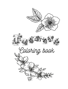 Paperback Flowers coloring book