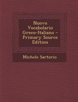 Paperback Nuovo Vocabolario Greco-Italiano [Italian] Book