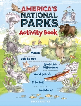 Paperback America's National Parks Activity Book