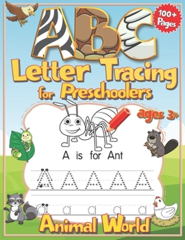 Paperback ABC letter tracing for preschoolers: Animal World Book