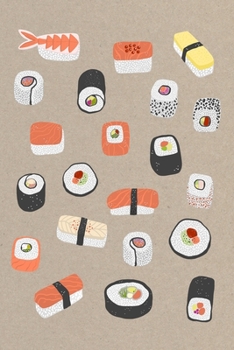 Notes: A Blank Guitar Tab Music Notebook with Sushi Cover Art