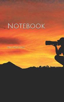 Paperback Notebook: sunset photography nature landscape sky silhouette camera photograph cameras dark room Book