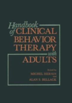 Hardcover Handbook of Clinical Behavior Therapy with Adults Book