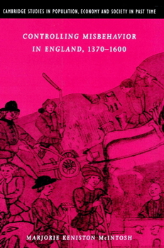 Paperback Controlling Misbehavior in England, 1370-1600 Book
