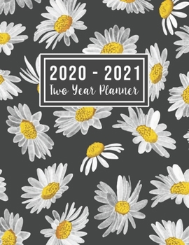 Paperback 2020-2021 Two Year Planner: 2020-2021 see it bigger planner - Jan 2020 - Dec 2021 - Flowers Cover 24 Months Agenda Planner with Holiday - Personal Book