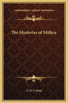 Hardcover The Mysteries of Mithra Book