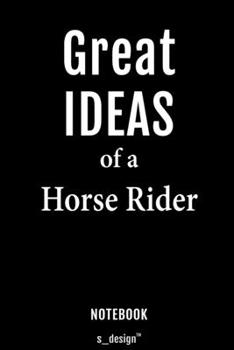 Notebook for Horse Riders / Horse Rider: awesome handy Note Book [120 blank lined ruled pages]