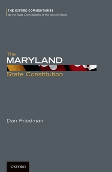 Hardcover The Maryland State Constitution Book