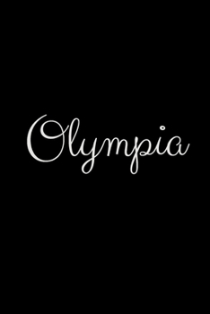 Olympia: notebook with the name on the cover, elegant, discreet, official notebook for notes