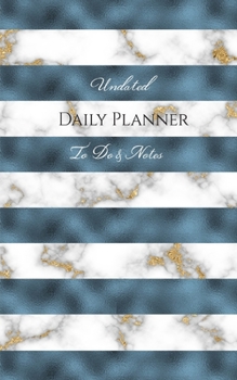 Paperback Undated Daily Planner - To Do & Notes Book