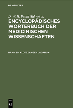 Hardcover Klotzzange - Ladanum [German] Book