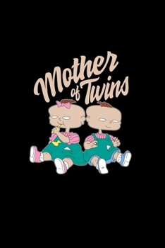 Mother of twins: 6x9 TWINS | blank with numbers paper | notebook | notes