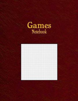 Games Notebook : 1/8 Graph Paper Rule