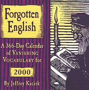 Calendar Forgotten English Book