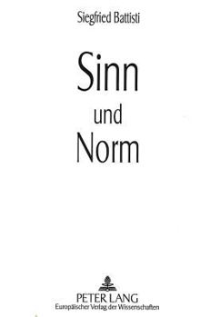 Paperback Sinn Und Norm [German] Book
