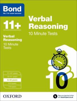 Paperback Bond 11+: Verbal Reasoning: 10 Minute Tests Book