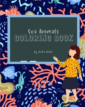 Paperback Sea Animals Coloring Book for Children Ages 3-7 Book