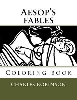 Paperback Aesop's fables: Coloring book