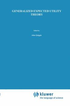 Hardcover Generalized Expected Utility Theory: The Rank-Dependent Model Book