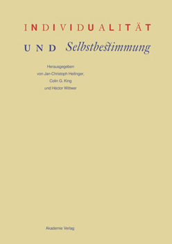 Hardcover Individualität Und Selbstbestimmung [German] Book