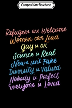 Composition Notebook: Anti Trump Diversity Science Refugees Love Womens Rights Gay Premium  Journal/Notebook Blank Lined Ruled 6x9 100 Pages