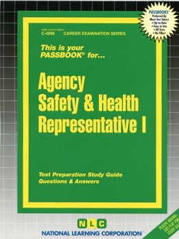 Spiral-bound Agency Safety & Health Representative I: Passbooks Study Guide Book