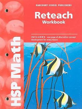Paperback Hsp Math: Reteach Workbook Grade 4 Book