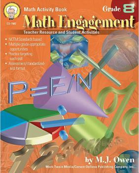 Paperback Math Engagement, Grade 8: Teacher Resource and Student Activities Book