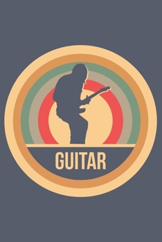 Paperback Guitar: Retro Vintage Notebook 6 x 9 (A5) Graph Paper Squared Journal Gift for Guitarists And Guitar Lovers (108 Pages) Book